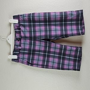 Nike | Women's DRI-FIT Plaid Activewear Golf Athletic Shorts Sz 4